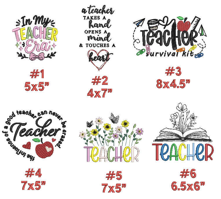 Teacher - Custom Embroidered Canvas Tote Bag