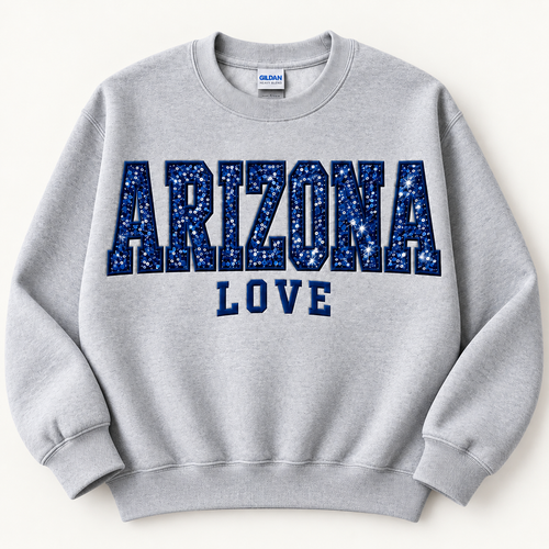 Custom Glitter HTV Appliqué Sweatshirt