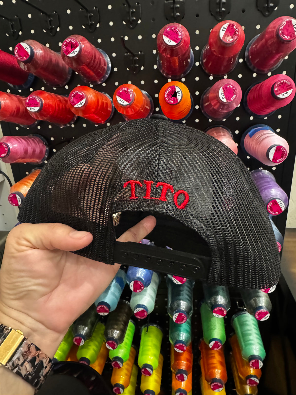 Mexico Tricolor Letter M Logo Embroidered on a Baseball Cap