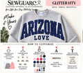 Custom Glitter HTV Appliqué Sweatshirt