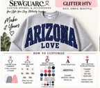Custom Glitter HTV Appliqué Sweatshirt