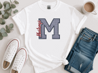 School Spirit Tee – Gingham Appliqué