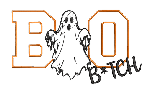 Boo B*tch Embroidered Ghost Sweatshirt
