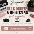 Bulk Orders & Digitizing — Request a Quote